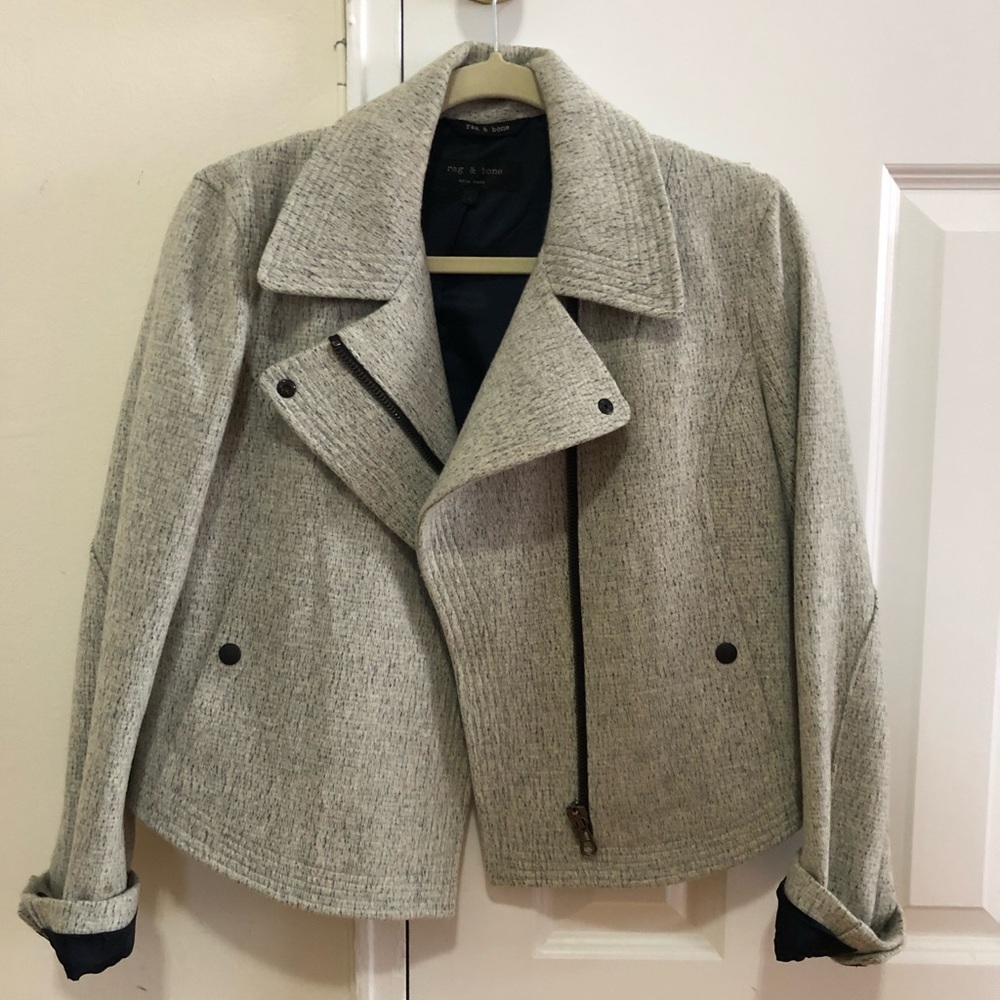 Rag & Bone wool moto jacket